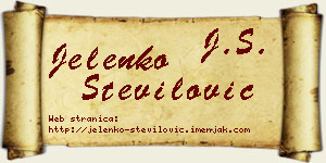 Jelenko Stevilović vizit kartica